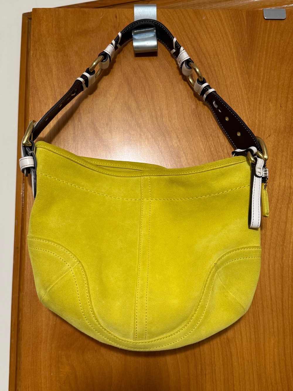 Vintage coach suede soho hobo